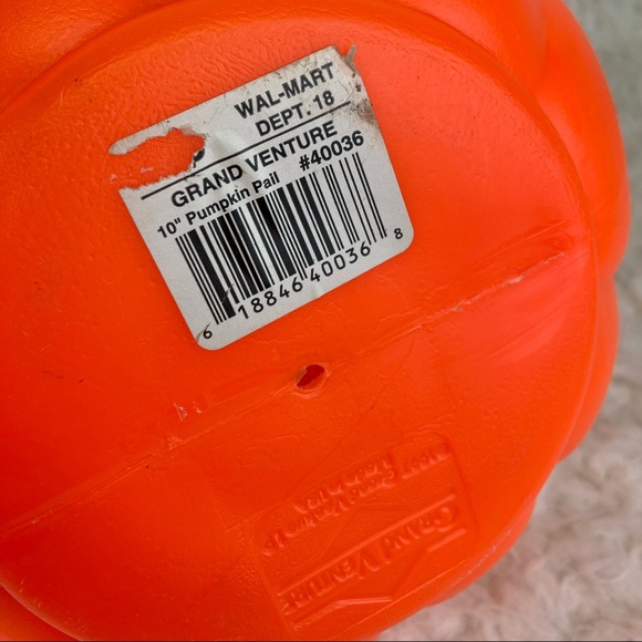 VTG Grand Venture 1997 Plastic Jack-O-Lantern Bucket - Picture 7 of 8